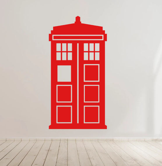 Tardis Dr Who Vinyl Decal Sticker for Home, wall, décor, bar, café, Car