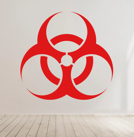Bio Hazard - Vinyl Decal Sticker for Home, wall, décor, bar, café