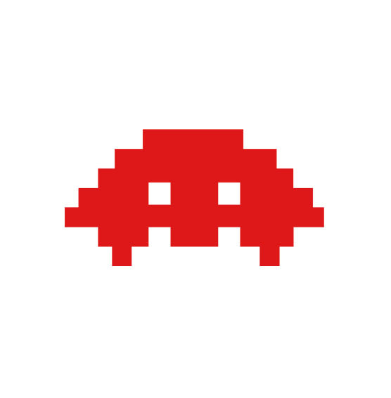 Space invaders gaming Retro Vinyl Decal Sticker Car laptop Window Wall Kids room