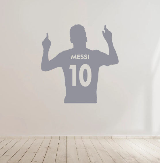 Messi Football Soccer Vinyl Decal Sticker for Home, wall, décor, bar, café, Car