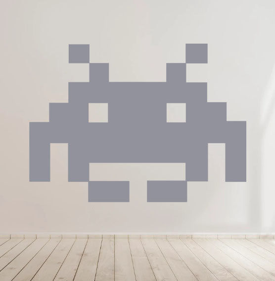 Space invaders gaming Retro Vinyl Decal Sticker Car laptop Window Wall Kids room