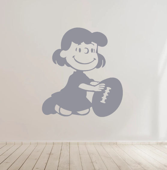Lucia Peanuts Snoopy Comic cartoon Kids Room Vinyl Decal Sticker for Home, wall