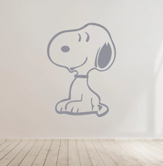 Smiling Snoopy Vinyl Decal Sticker for Home, wall, décor, bar, Car, bedroom