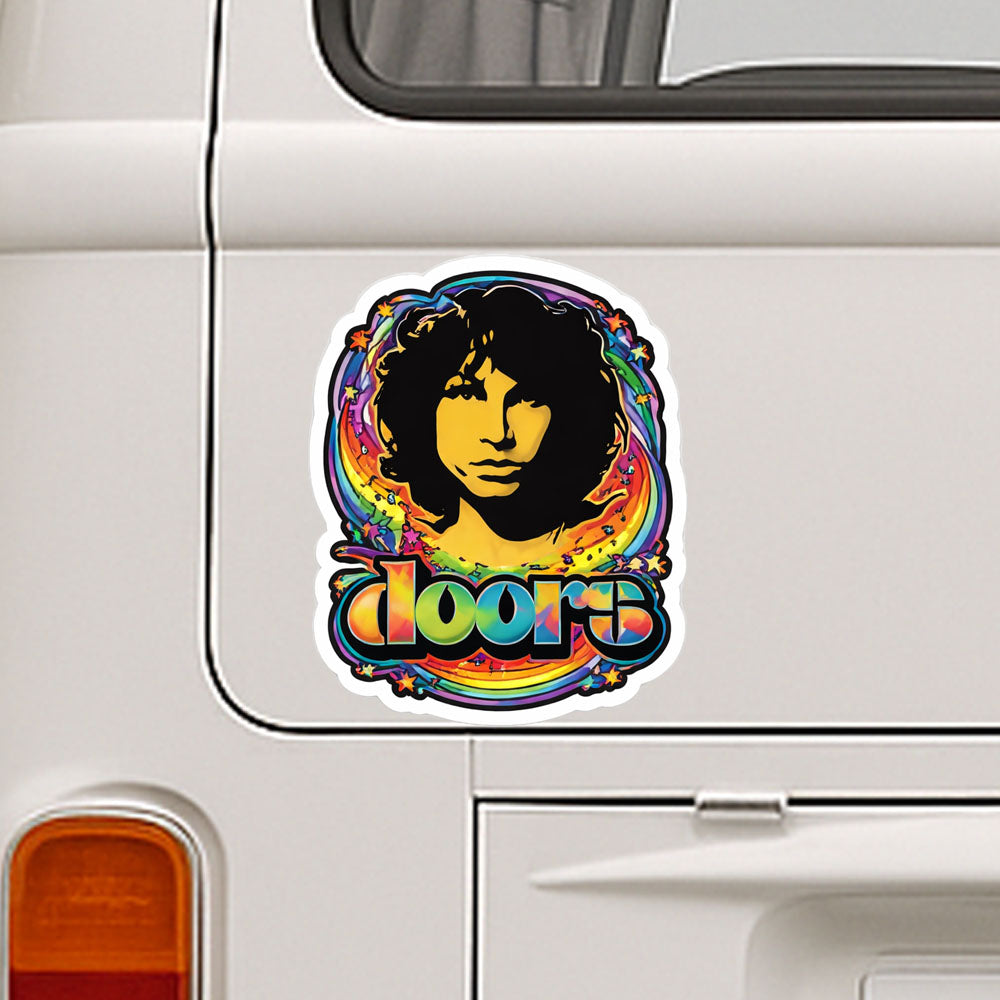 The Doors Band Sticker Logo Vinyl Car Decals Window Bumper Waterproof Stickers