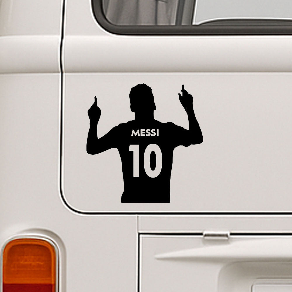 Messi Football Soccer Vinyl Decal Sticker for Home, wall, décor, bar, café, Car