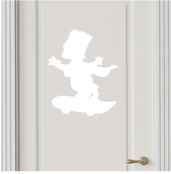 Bart Skate board Vinyl Decal Sticker for Home, wall, décor, bar, Car, bedroom