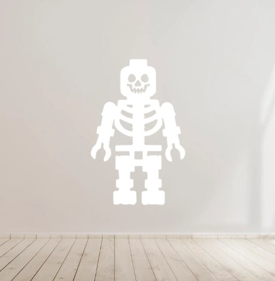 Lego Skeleton - Vinyl Decal Sticker for Home, wall, décor, bar, café, halloween