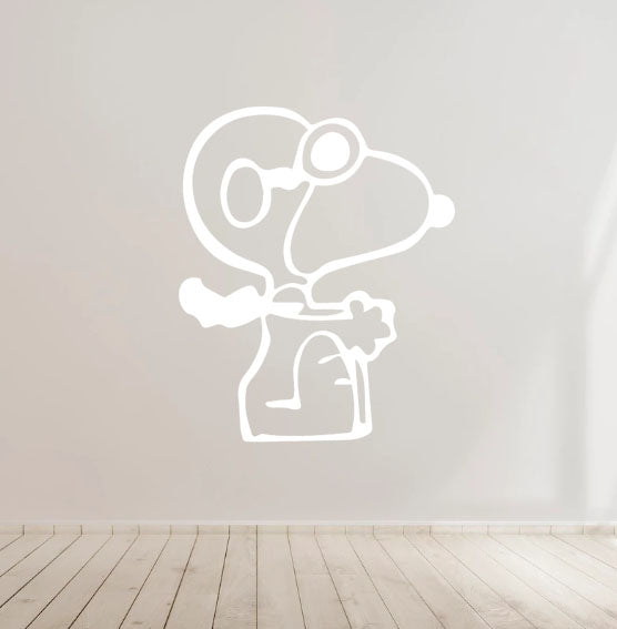 Snoopy Baron cartoon Kids Room Vinyl Decal Sticker for Home, wall, décor, Car