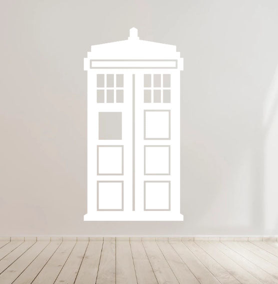 Tardis Dr Who Vinyl Decal Sticker for Home, wall, décor, bar, café, Car