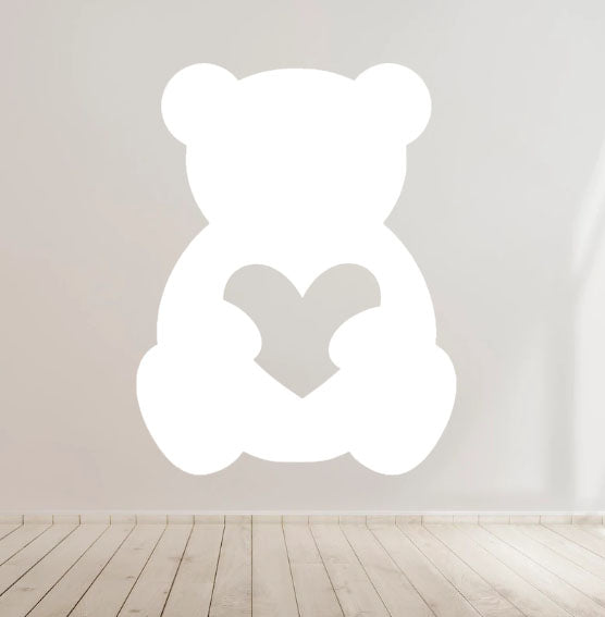 Bear with Heart Vinyl Decal Wall Car Laptop Window Waterproof UK