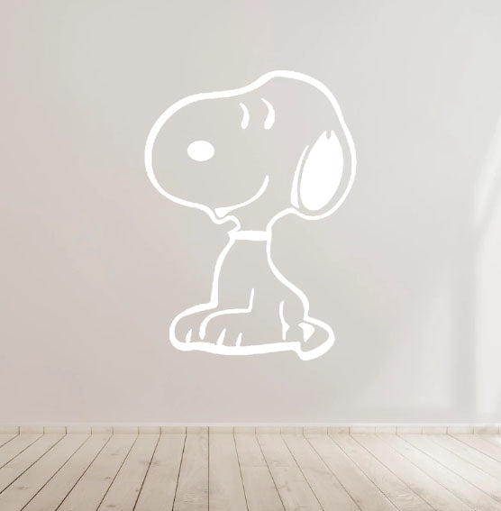 Smiling Snoopy Vinyl Decal Sticker for Home, wall, décor, bar, Car, bedroom