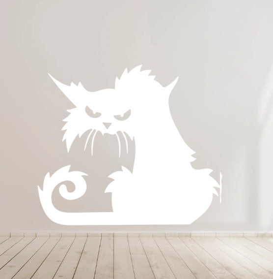 Halloween Cat Decal - Car Body Window Bumper Vinyl Decal Sticker