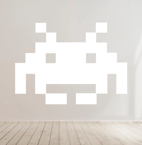 Space invaders gaming Retro Vinyl Decal Sticker Car laptop Window Wall Kids room