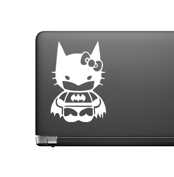 Batman Hello Kitty Vinyl Decal for Car laptop Window Bumper Wall Truck