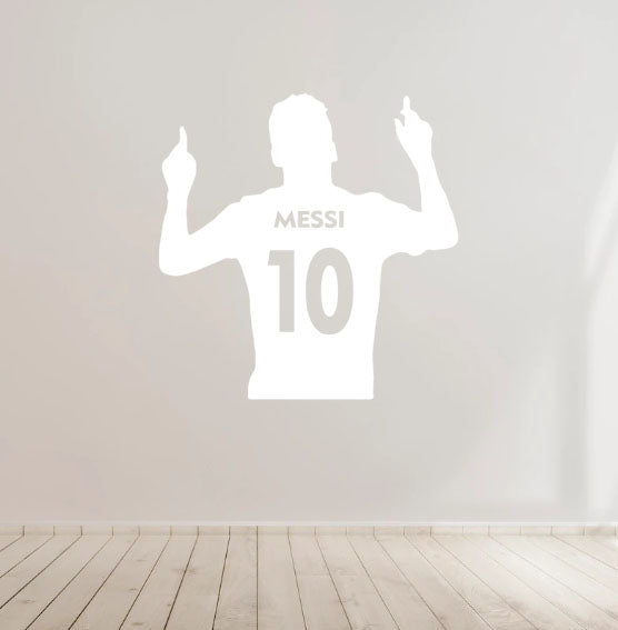 Messi Football Soccer Vinyl Decal Sticker for Home, wall, décor, bar, café, Car