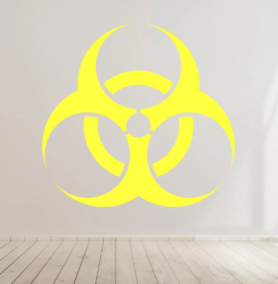 Bio Hazard - Vinyl Decal Sticker for Home, wall, décor, bar, café