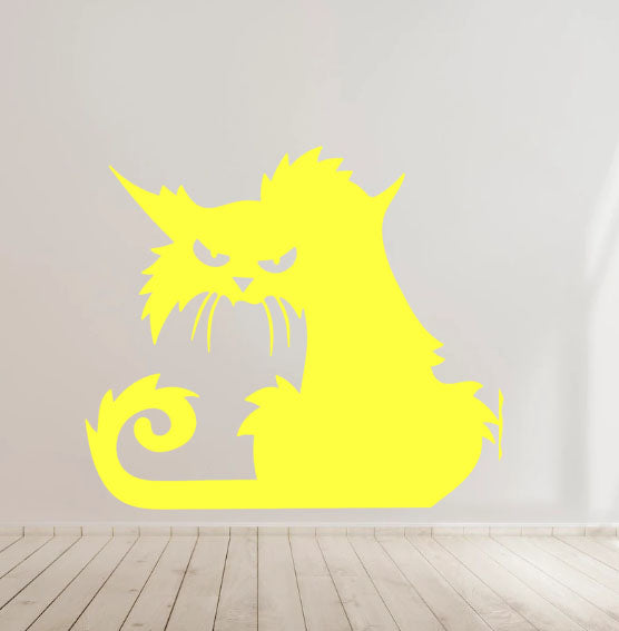 Halloween Cat Decal - Car Body Window Bumper Vinyl Decal Sticker