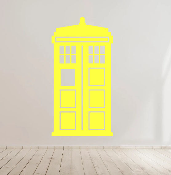 Tardis Dr Who Vinyl Decal Sticker for Home, wall, décor, bar, café, Car