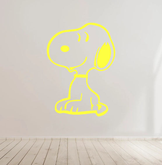 Smiling Snoopy Vinyl Decal Sticker for Home, wall, décor, bar, Car, bedroom