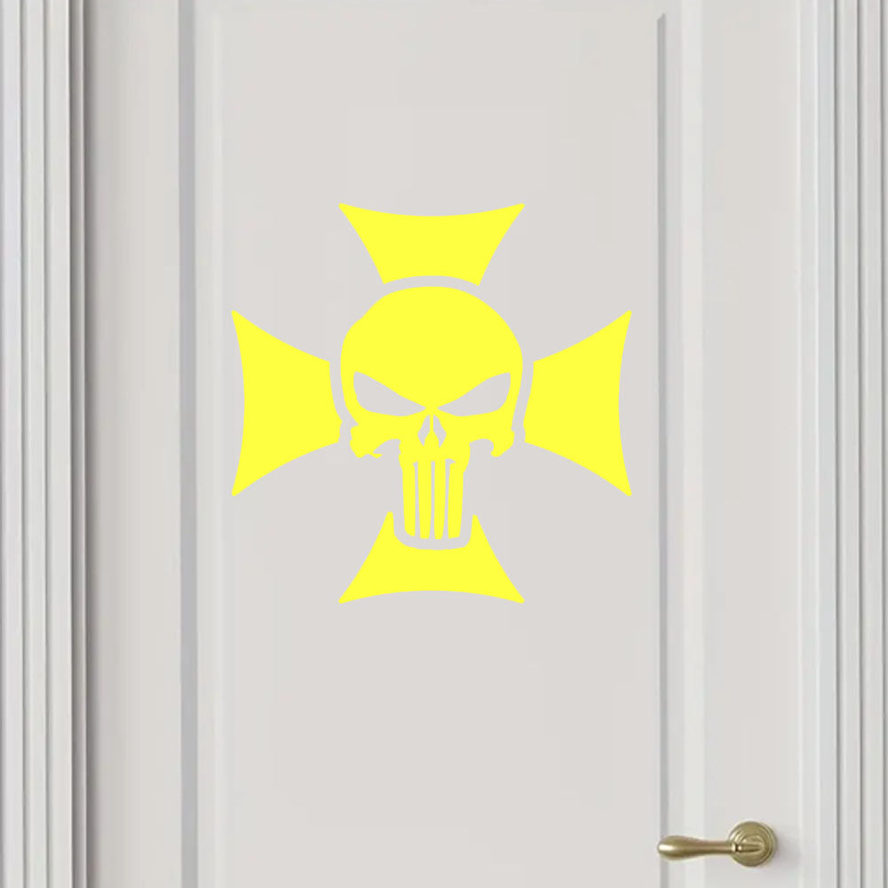 Punisher Skull Maltese Cross Car Body Window Bumper Vinyl Decal Sticker