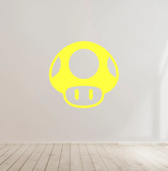 Super Mario Mushroom Nintendo - Vinyl Decal Sticker for Home, wall, bar, café