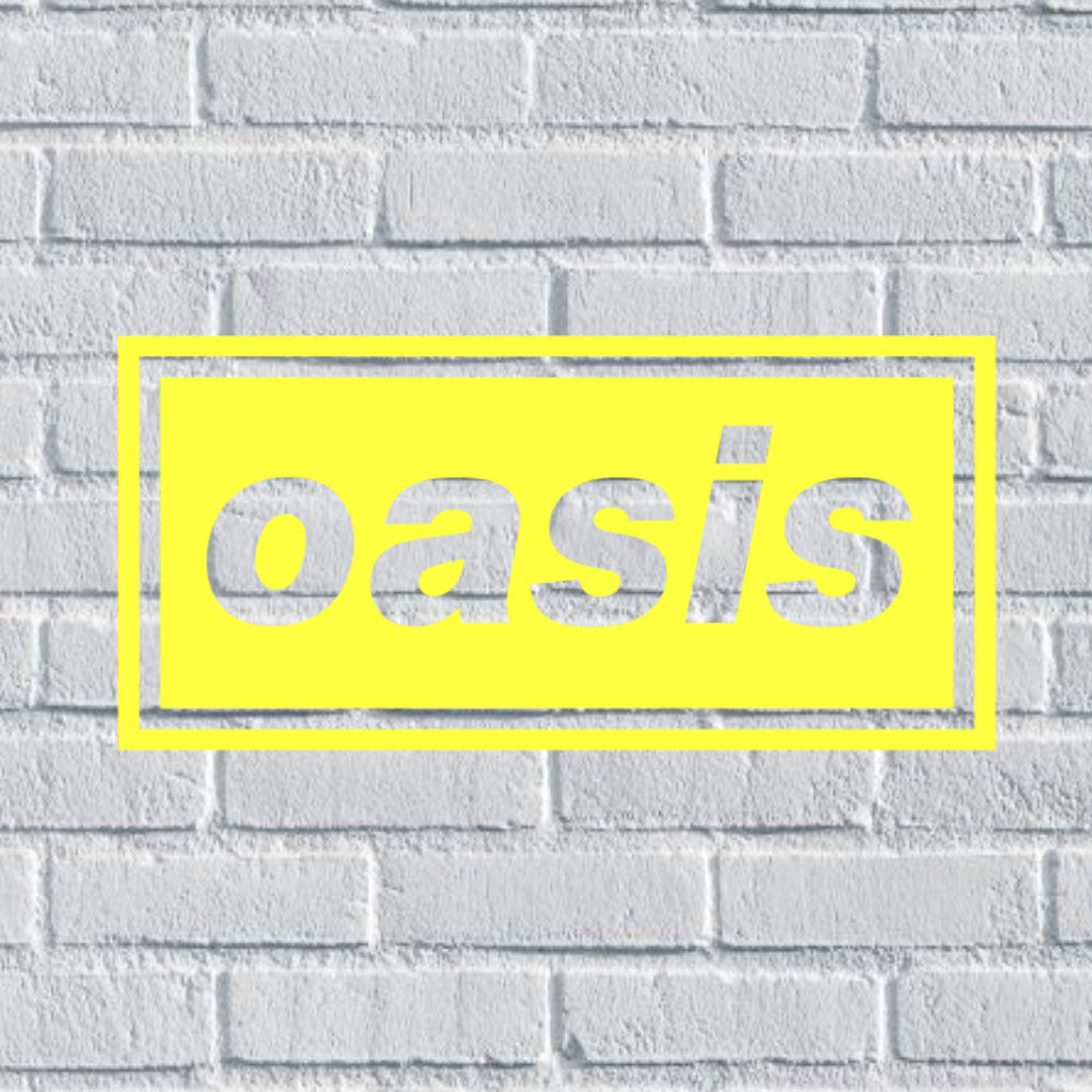 Oasis Logo Band Vinyl Decal for Car Window Bumper Waterproof Stickers