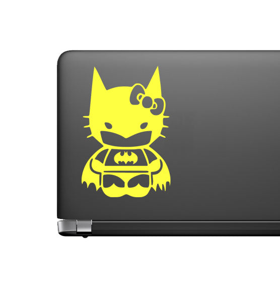 Batman Hello Kitty Vinyl Decal for Car laptop Window Bumper Wall Truck
