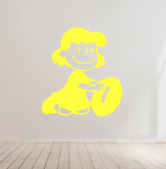 Lucia Peanuts Snoopy Comic cartoon Kids Room Vinyl Decal Sticker for Home, wall