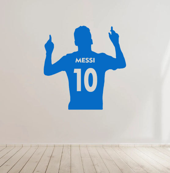 Messi Football Soccer Vinyl Decal Sticker for Home, wall, décor, bar, café, Car