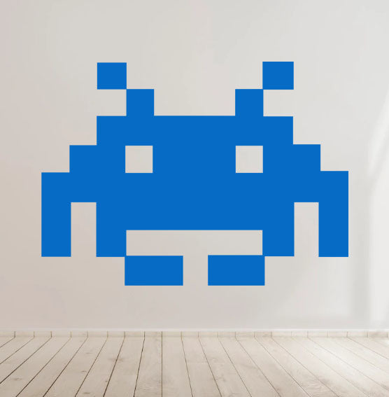 Space invaders gaming Retro Vinyl Decal Sticker Car laptop Window Wall Kids room