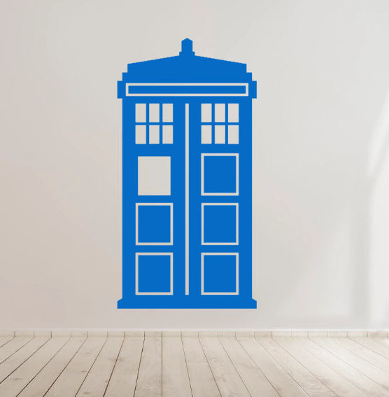 Tardis Dr Who Vinyl Decal Sticker for Home, wall, décor, bar, café, Car