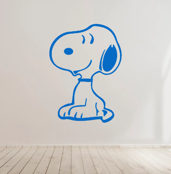 Smiling Snoopy Vinyl Decal Sticker for Home, wall, décor, bar, Car, bedroom