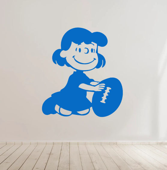 Lucia Peanuts Snoopy Comic cartoon Kids Room Vinyl Decal Sticker for Home, wall