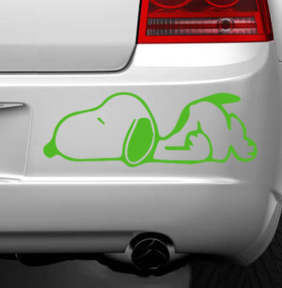 Sleeping Snoopy Vinyl Decal Sticker for Home, wall, décor, bar, Car, bedroom
