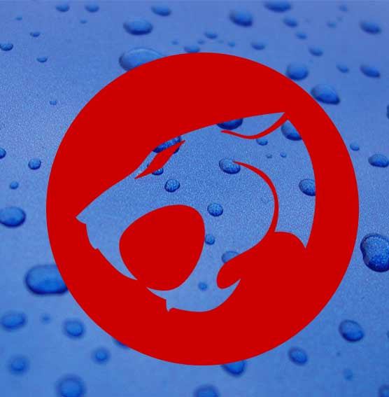 Thunder Cats Cartoon Kids Decal Motorcycle Racing Laptop Helmet Trunk Surf ..