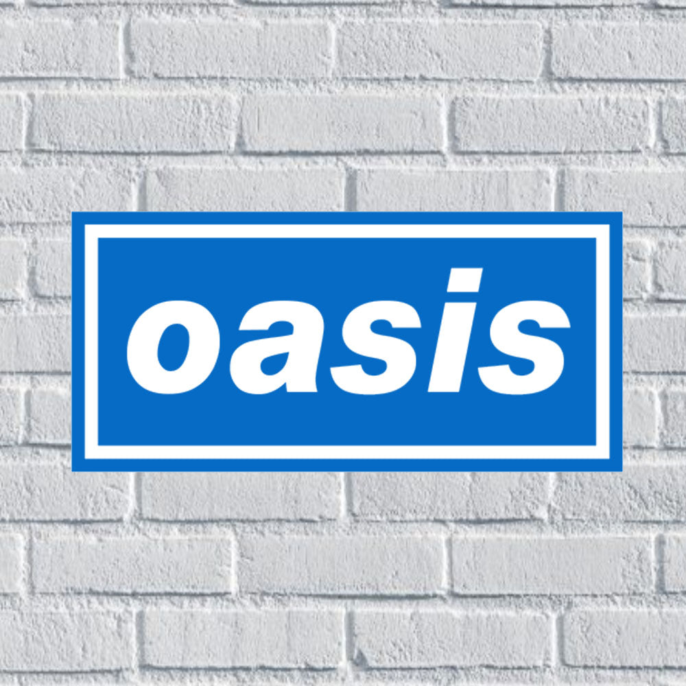 Oasis Logo Band Vinyl Sticker Decal for Car Window Bumper Waterproof Stickers