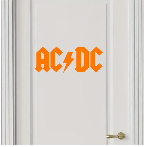 AC/DC Band Decal Orange