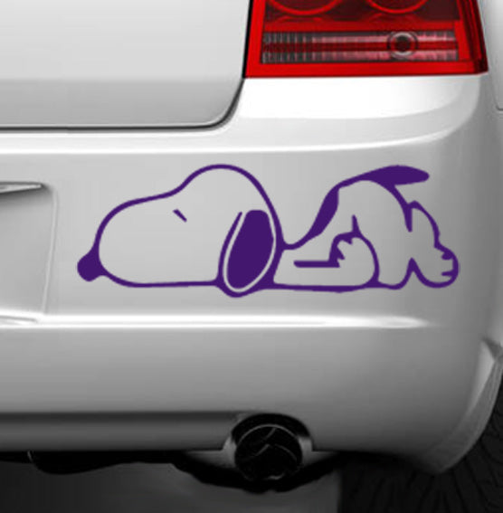 Sleeping Snoopy Vinyl Decal Sticker for Home, wall, décor, bar, Car, bedroom