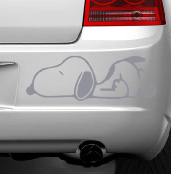 Sleeping Snoopy Vinyl Decal Sticker for Home, wall, décor, bar, Car, bedroom