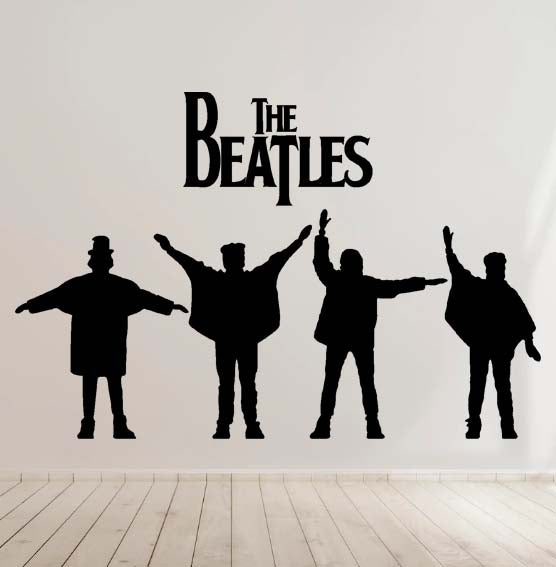 The Beatles - Vinyl Decal Sticker for Home, wall, décor, bar, laptop, Mac Air