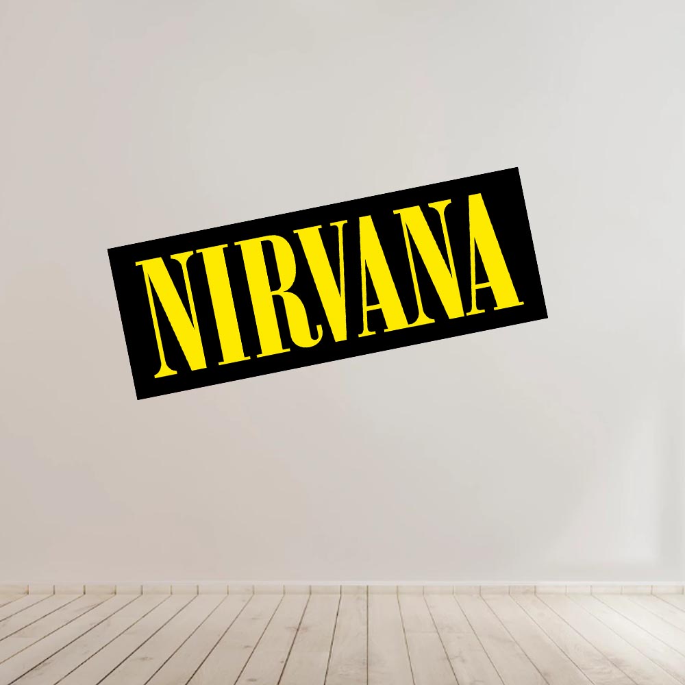 Nirvana Logo Band Vinyl Sticker Decal for Car Window Bumper Waterproof Stickers