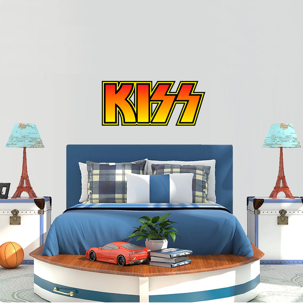 Kiss Band Rock Logo Sticker Vinyl Car Decals Window Bumper Waterproof Stickers