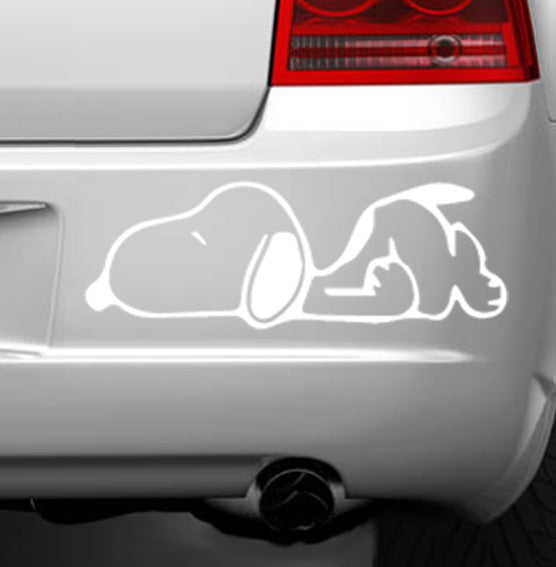 Sleeping Snoopy Vinyl Decal Sticker for Home, wall, décor, bar, Car, bedroom