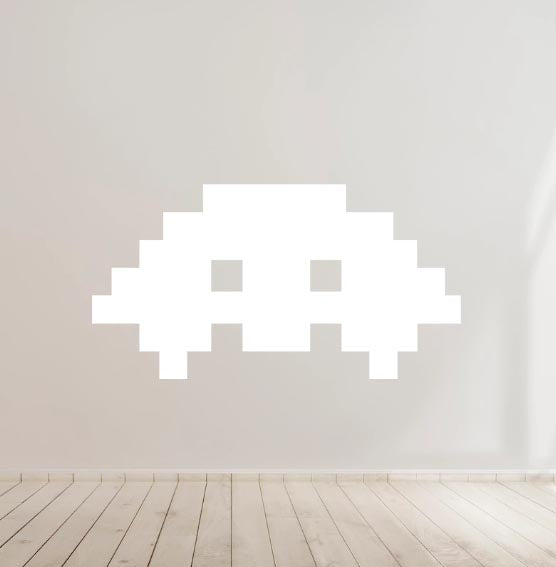 Space invaders gaming Retro Vinyl Decal Sticker Car laptop Window Wall Kids room